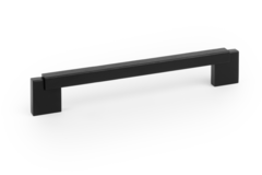 Greep DUO BA160 L194.6 hout / aluminium zwart / zwart hout